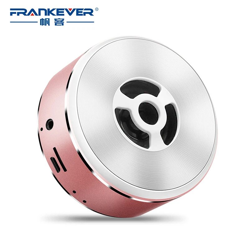 FrankEver Портативный беспроводной Bluetooth динамик металлический сабвуфер 3D стерео