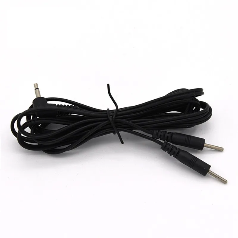 

Electric Wire Electrical Stimulation Cable Rounds Patch For Electro Shock Erotic Accessories:2 Head Needle Cable