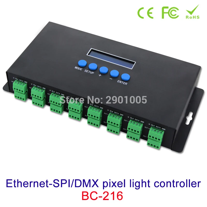 Новое поступление DC5V-24V Artnet Eternet для SPI/DMX pixel Светодиодный светильник контроллер выходной ток 4 канала 7Ax4CH/16 каналов 3Ax16CH