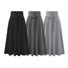 Новинка года Женские Летняя Макси-юбка одноцветное цвет модная юбка с Высокая Талия Повязки Faldas Largas Mujer