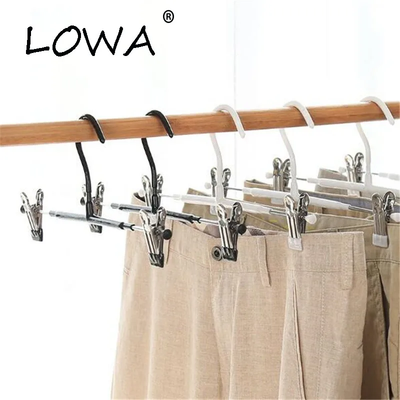 

Anti Slip Pants Hanger 5Pcs Clothes Baby Hangers For Clothes Drying Rack Cabide Wieszak Perchas Para La Ropa Black/White