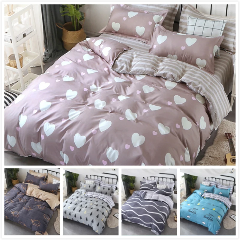 Big Size Full King Queen Twin Single Duvet Cover 3 4 Pcs Bedding