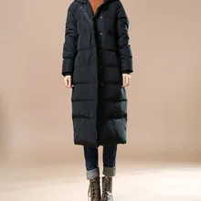 Женщины Зима Пуховик Женщин Пуховик Девушку Вниз Пальто Средней Длины Зимняя Куртка Плюс Размер