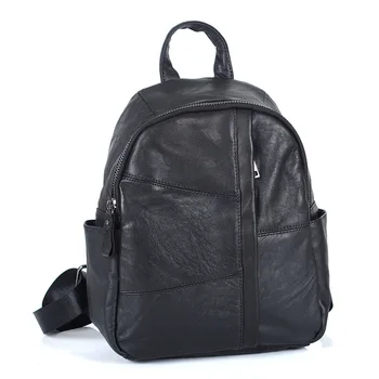 

New Genuine Leather Women Bag Fashion School Bags Large Capacity Backpacks Travel Daypack Knapsack