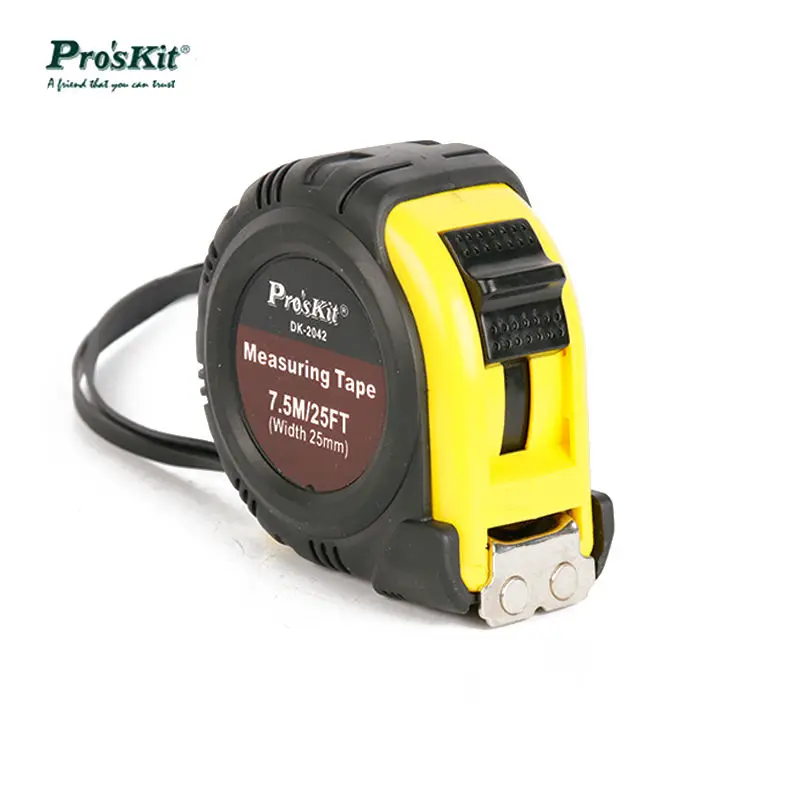 

DK-2042 7.5M/25ft Self Lock Tape Measures Distance Meter Anti-skid Steel Band Tape Ruler With Magnetic