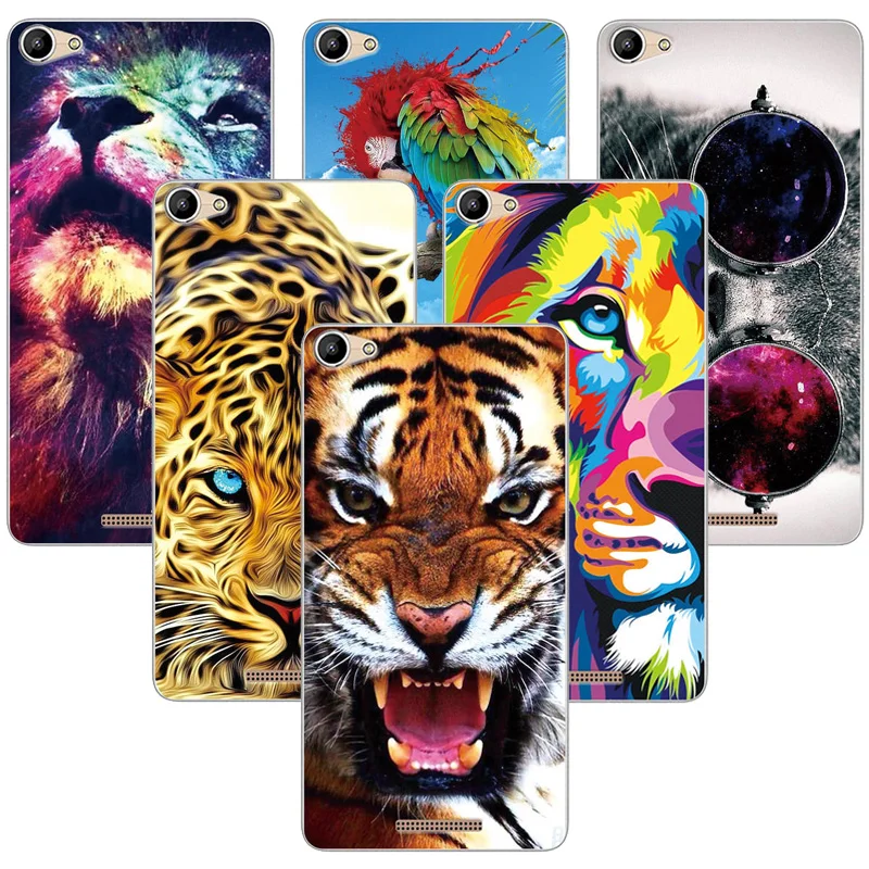 For BQ BQ-5059 Strike Power Case 5.0&quot Mobile Phone Back Cover Bag Fearsome Animal Cases 5059 BQ5059 |