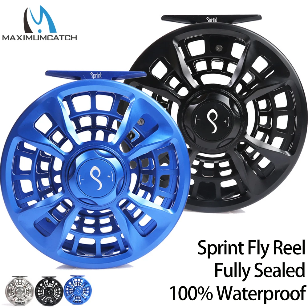 

Maximumcatch Maxcatch SPRINT Fly Fishing Reel Expert Fully Sealed 100% Waterproof CNC Machined Fly Reel