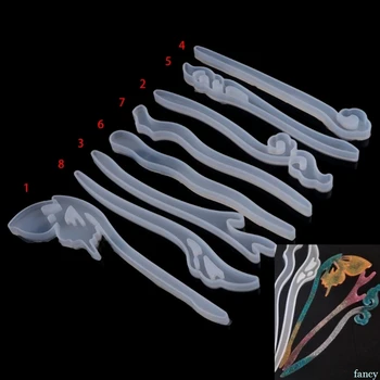 

Hairpin DIY Silicone Mold Making Hair Stick Mould Jewelry Pendant Epoxy Resin Craft