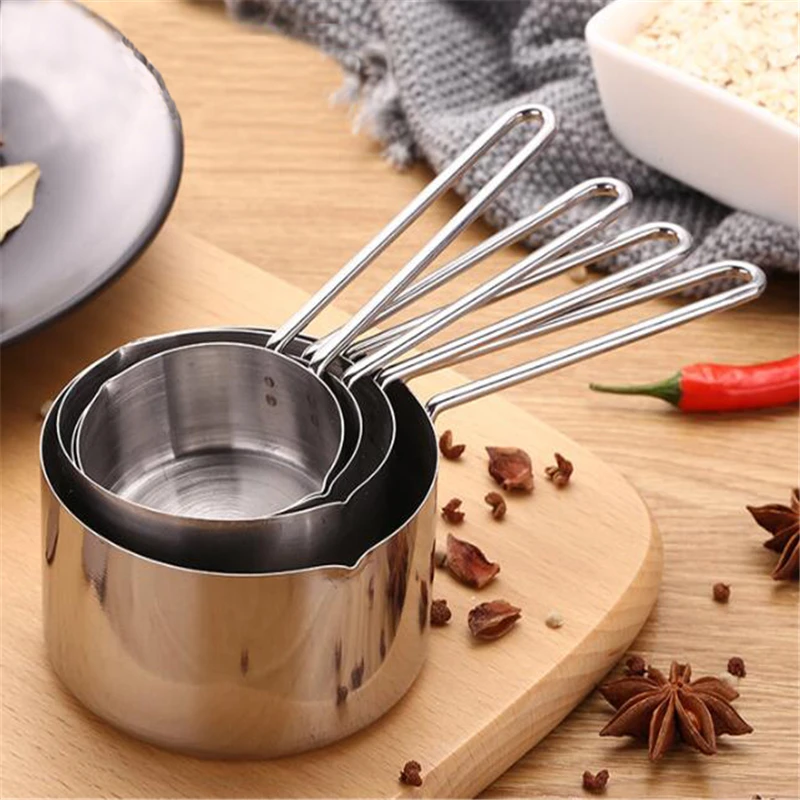 

Measuring Cup Kitchen Measuring Spoon Scoop For Baking Tea Coffee Kichen Accessories Measuring Tool Set 4Pcs/Set High Quality