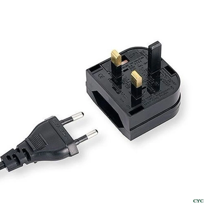 Европейский ЕС 2 Pin к UK 3Pin Мощность гнездо дорожный переходник адаптер конвертер