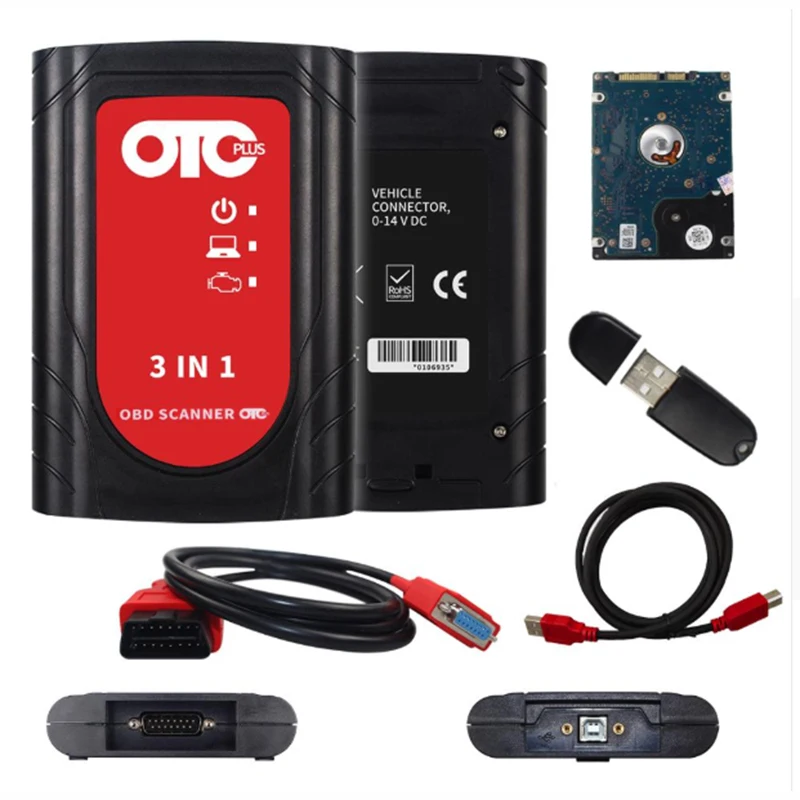 

OTC Plus 3 in 1 Diagnostic Tools Car Tool Fornissan Fortoyota Forvolvo Tester OBDScanner GTS With HDD Better Than For Volvo Dice