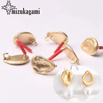 

Golden Zinc Alloy Water Drop Earrings Base Connectors Linker 13*19mm 6pcs/lot For DIY Jewelry Earrings Making Accessories