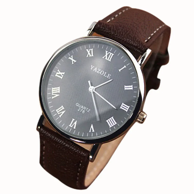 

HF 2018 Retro Design Leather Band Analog Alloy Quartz Wrist Watch Relojes de Hombre FE16t Dropship Box Z518 5Down