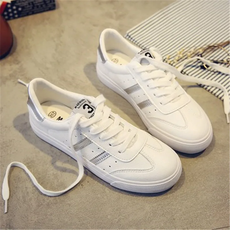 1 Femmes Blanc Américain Étudiantes Printemps De Femelle Chaussures Casual Et Vulcanisé Nouvelle 3 Plat 2 Sauvage Européen qEnUH6xn