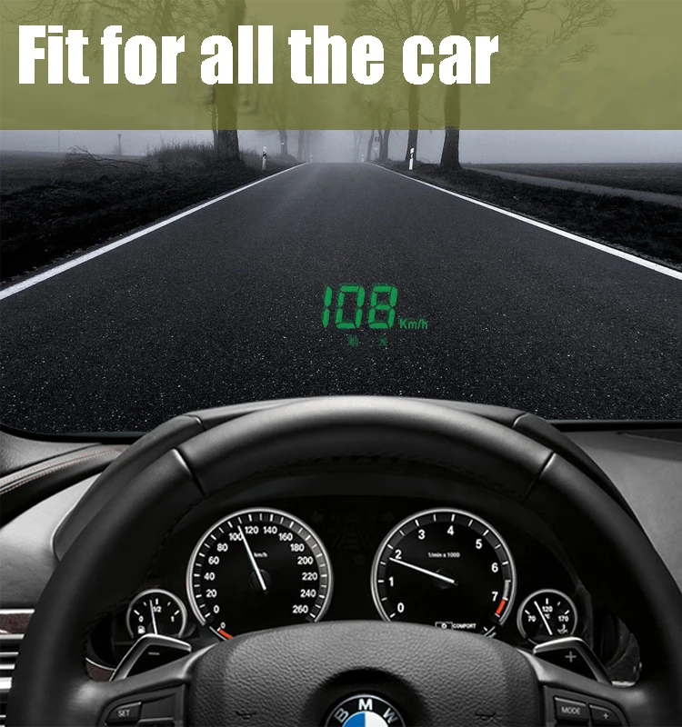  Universal Auto Fahrzeug Auto GPS HUD Head Up Display Auto-Tachometer geschwindigkeit alarm Position