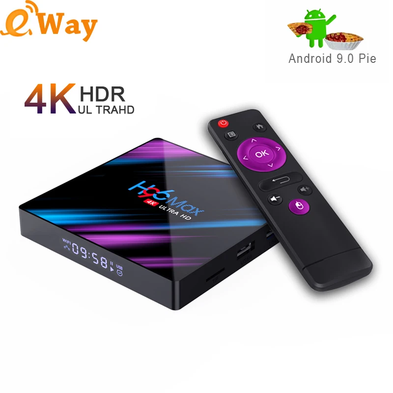 

Android 9.0 TV Box H96 MAX RK3318 100M LAN 2G DDR3 16G EMMC ROM Set Top Box 4K 3D H.265 Wifi media player TV Receiver