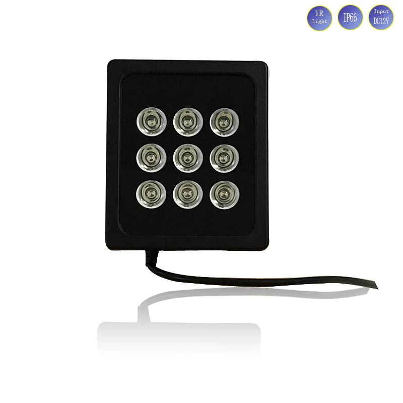 

IR illuminator 15M distance 850nm 9Pcs 42mil Array Infaraed led Lamp Fill light waterproof Night Vision for CCTV Security Camera
