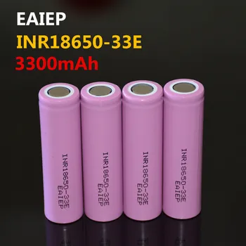 

4pcs/lot EAIEP lii-30A INR18650-33E 18650 3300mah electronic cigarette Rechargeable batteries power high discharge