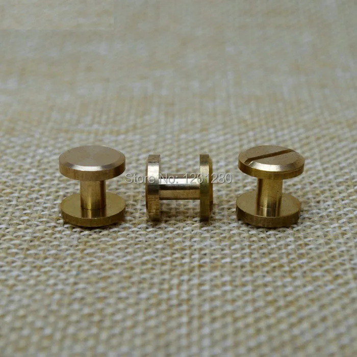 Free Shipping 844mm Wallet Bag Screw Brass Belt Rivet Diy Handmade