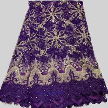 

Stunning Design High Quality African Tulle Lace Fabrics Nigerian Lace Fabric For Party Dress French Mesh Lace Fabrics 04