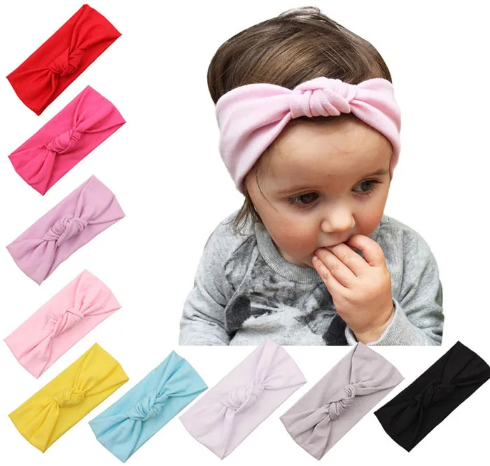 

Baby Toddler Cute Girls Kids Bow Hairband Turban Knot Rabbit Headband Headwear 15