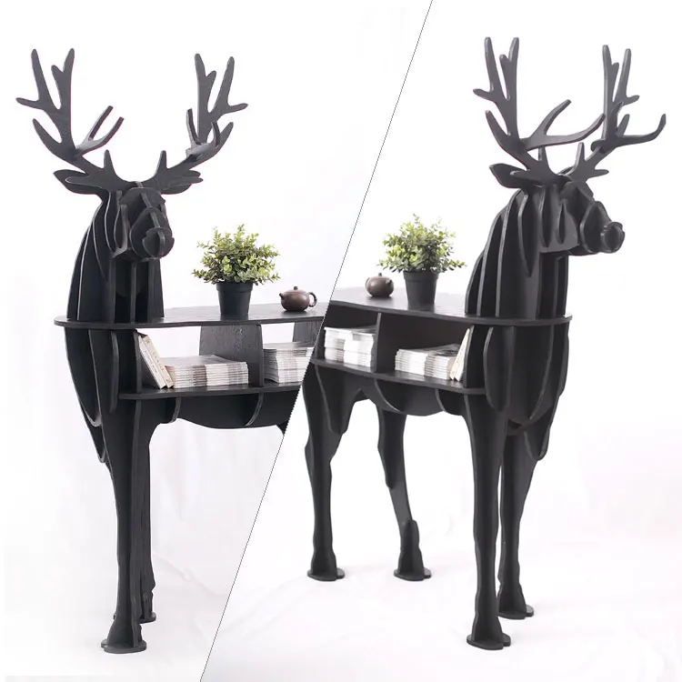 Wooden Deer home decor coffee table KING II self-built puzzle furniture