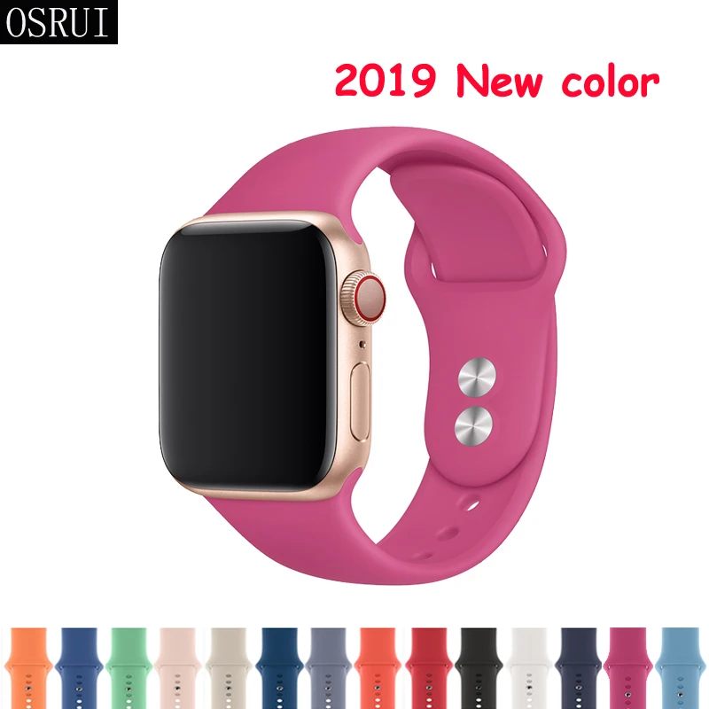 Ремешок для Apple watch band 42 мм 38 44 40 correa iwatch 4 3 2 спортивный силиконовый браслет pulseira