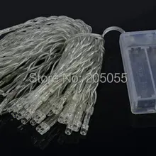 5 м 50 светодиодный AA Батарея работать очистить строку Фея свет ночника Рождественский свадебный фестиваль вечерние Декор- 9 видов цветов дополнительно