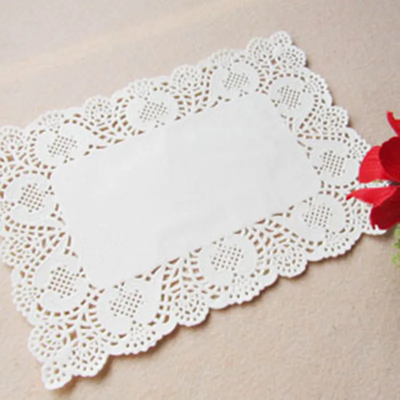 Прямоугольная 16*23 см бумага doilies doyleys салфетки ремесло для свадьбы посуда