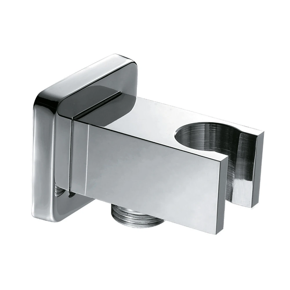 30*30*65mm Brass Chrome Wall Mounted Hand Shower Bracket Shower Head Holder With Hose Connection