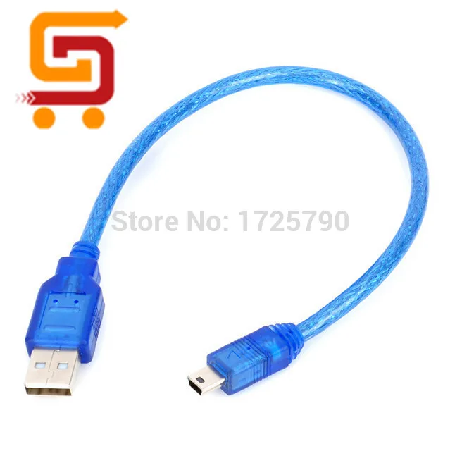 

Free Shipping High Quality 30cm USB miniusb cable wires for arduino nano v3