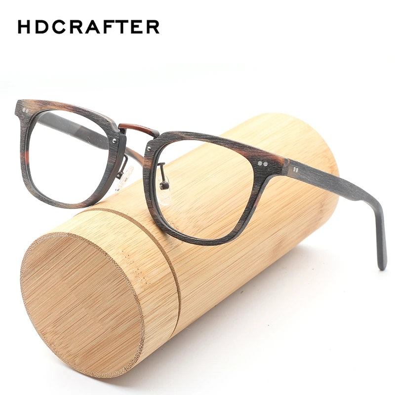 HDCRAFTER предписанные оправы очков древесины оптическая оправа для очков с прозрачными стеклами Для мужчин Для женщин деревянные оправы для очков