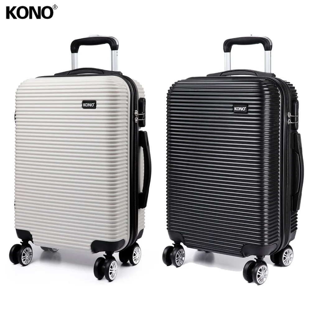 

KONO 2PCS 28 Inch Suitcase Rolling Luggage Travel Check in Trolley Case Carry On Bag 4 Wheel Spinner Hard Shell PC YD6676L