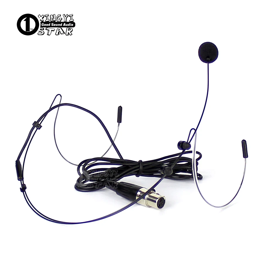 

Mini XLR 3 Pin TA3F Plug Wired HeadWorn Headset Microphone Professional Condenser Mic For SAMSON UHF Wireless System Transmitter