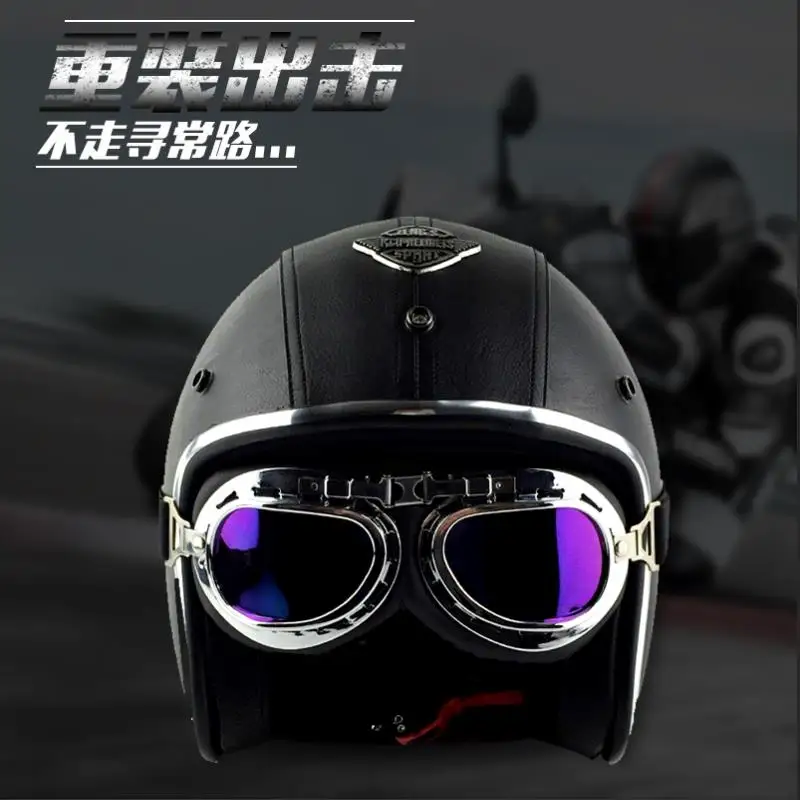 Шлемы Spitfire moto rcycle шлем jet винтажный шлем с открытым лицом Ретро 3/4 полушлем casco moto capacete moto ciclismo