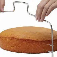 По dhl ИЛИ ems 100 шт. нержавеющая сталь регулируемый провода торт Slicer нож для тортов резак инструмент lin4665