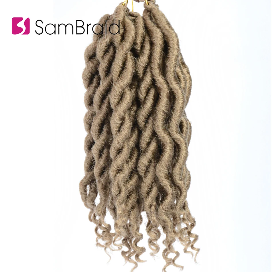 SAMBRAID Goddness Faux locs кудряшки для наращивания 12 дюймов 100 г/упак. синтетические твист волосы мягкая Блокировка косички для женщин