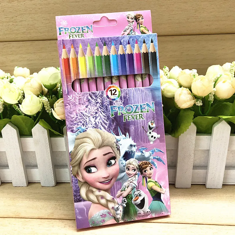 12 цветов/комплект, детские креативные картины, милые Мультяшные Игрушки для девочек, 12 цветов, маленький карандаш, живопись, цветные принадлежности для карандашей, игрушки