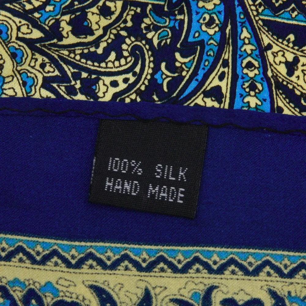  2019 Spring New Arrival 100% Natural Silk Handmade Pocket Handkerchief Premium Square Hanky With Gi
