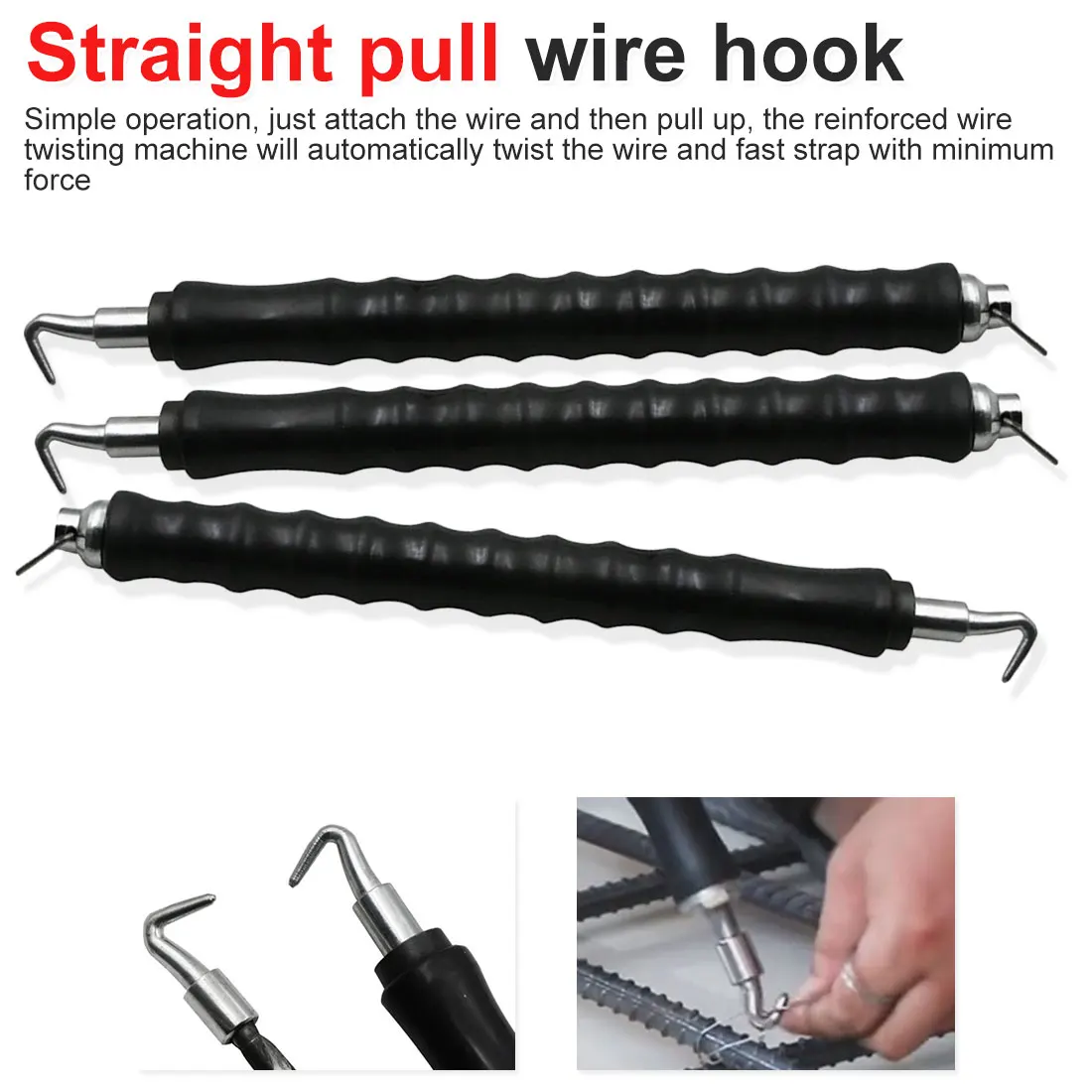 

Artifact Steel Bar Building Tools Multifunctional High Quality New Semi-automatic Rebar Hook Straight Pulling Wire Tie Strapping