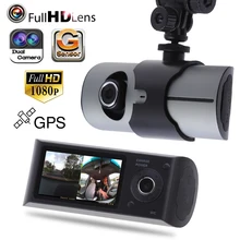 2.7″ Car DVR Camera Dual Lens Dashcam FHD 1080P Video Registrator Video Recorder w/ GPS Module Auto Windshield Camcorder Cam