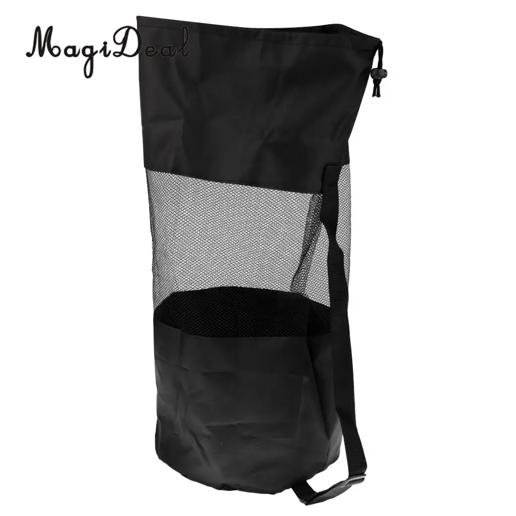 MagiDeal Hign Quality 1Pc Scuba Swimming Dive Gear Diving Snorkelling Camp Canoe Kayak Bag Nylon Mesh Sling Bag Large Black