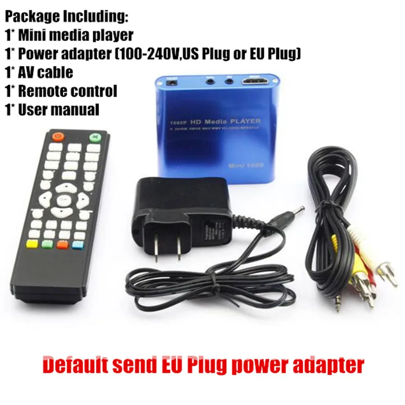 Player com sd Player de Vídeo Mini Full hd 1080 p Externo Usb Hdd Mmc u Disco Apoio Mkv Avi Hdmi Media ir Remoto Blu ray Player - Image 5