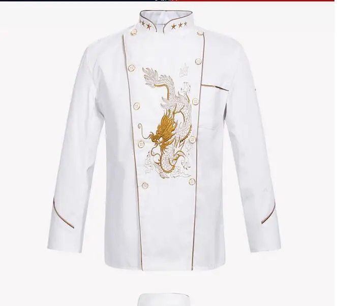 

Winter Chef Uniform Cook Uniform Chef Coat Long-sleeved clothes chef