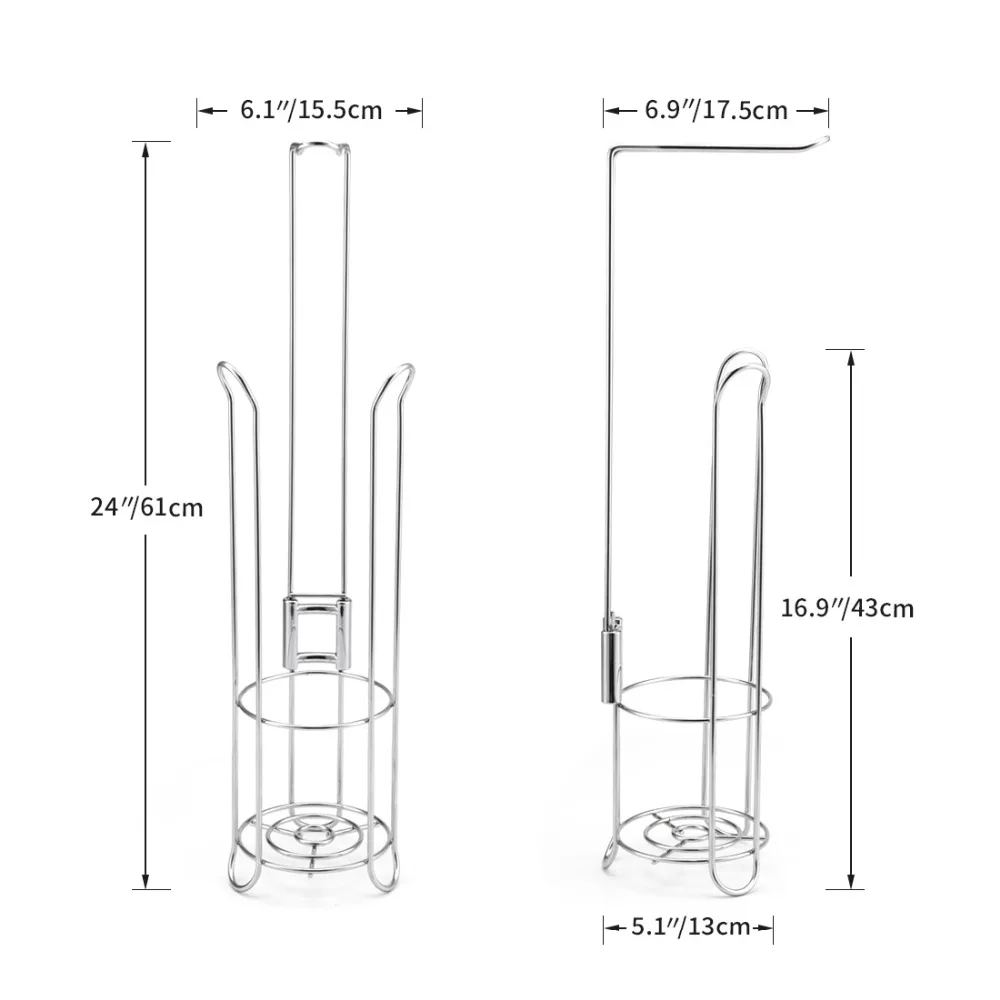 Держатель рулона бумаги для ванной комнаты из нержавеющей стали диспенсер для туалетной бумаги отдельно стоящий органайзер для хранения( без салфеток