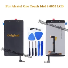 Original display for Alcatel One Touch Idol 4 LTE OT6055 6055P 6055Y 6055B 6055K 6055 LCD touch screen digitizer repair parts