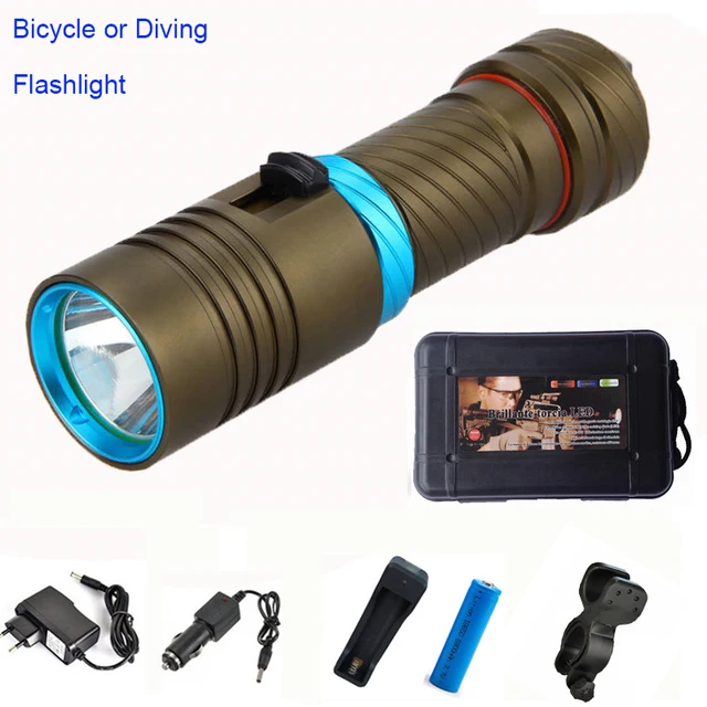 Cheap 8000Lm L2 Bicycle light Waterproof Underwater 100m LED Flashlight Diving bike light Torch for 18650 or 26650 battery Cheap 8000Lm L2 Bicycle light Waterproof Underwater 100m LED Flashlight Diving bike light Torch for 18650 or 26650 battery