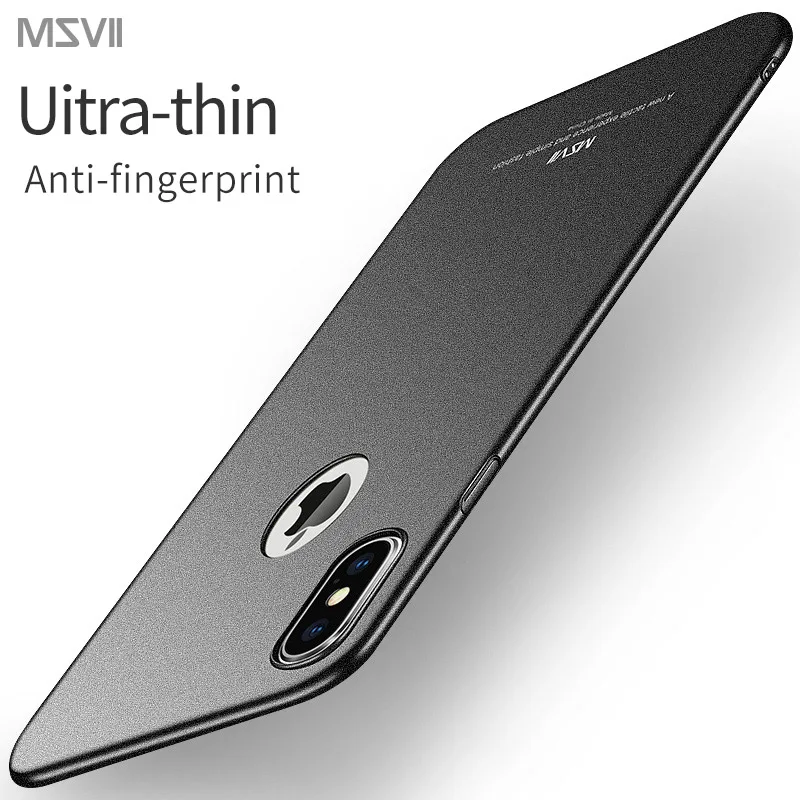 Msvii Phone Coque for iPhone X Case Ultra-thin Business Phone Cases for iPhone Xs Matte Hard Back Cover for iPhone XR Case Cover