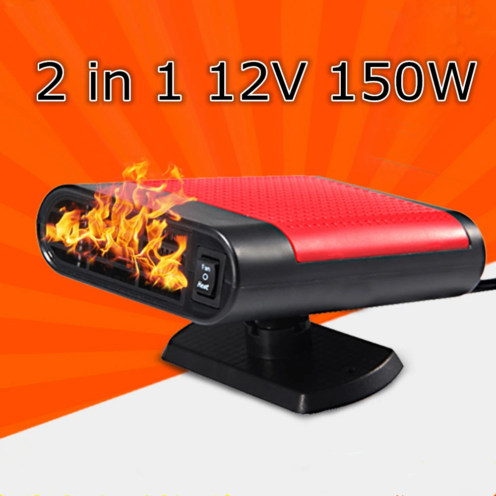 

New Car Heater Heating Fan 2 in 1 12V 150W Dryer Windshield Demister Defroster For Vehicle Portable Temperature Control Device