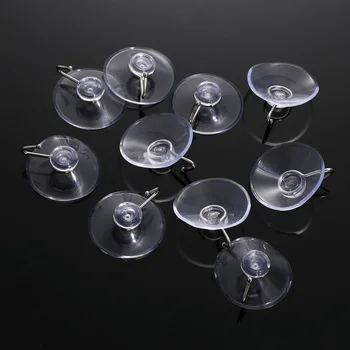 

2/5Pcs 4cm Transparent Seamless Adhesive Hook Waterproof Kitchen Bathroom Strong Sticking Wall Hook Hanger Suction Cup Suckers